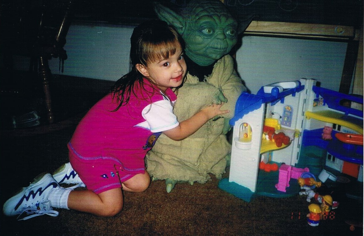 Lilly with Yoda
